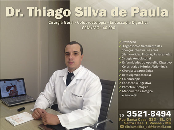 Dr. Thiago Silva De Paula - CRM/MG - 40090
