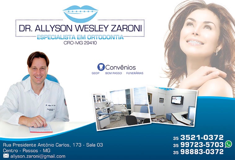 Dr. Allyson Wesley Zaroni - CRO/MG - 29410