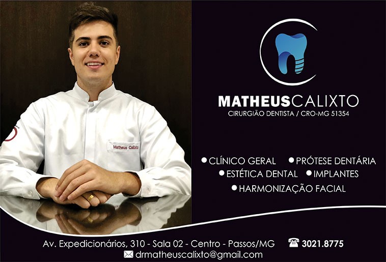 Dr. Matheus Calixto - CRO/MG - 51354