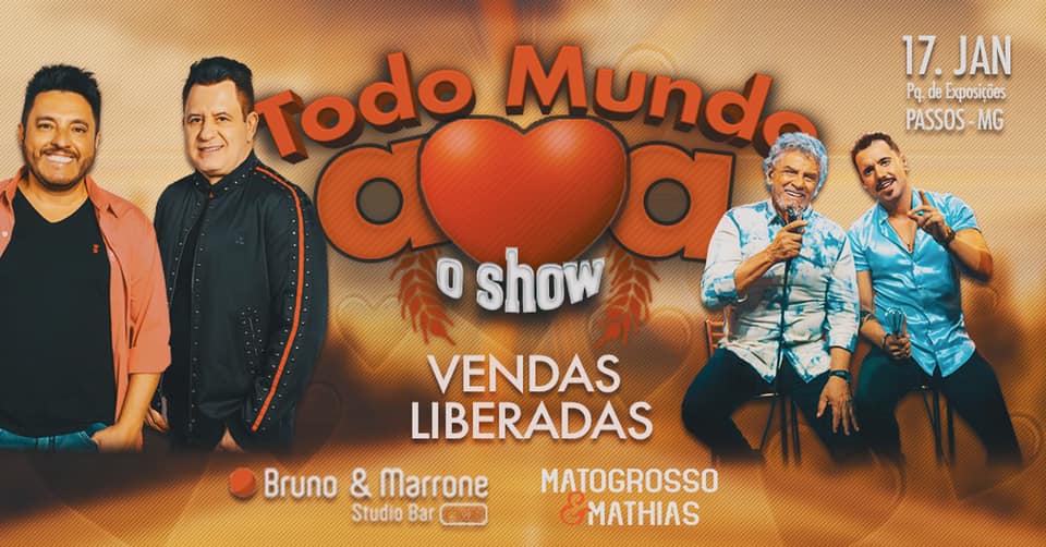 Parque de Exposições - Show Bruno e Marrone e Mato Grosso e Mathias Passos MG.