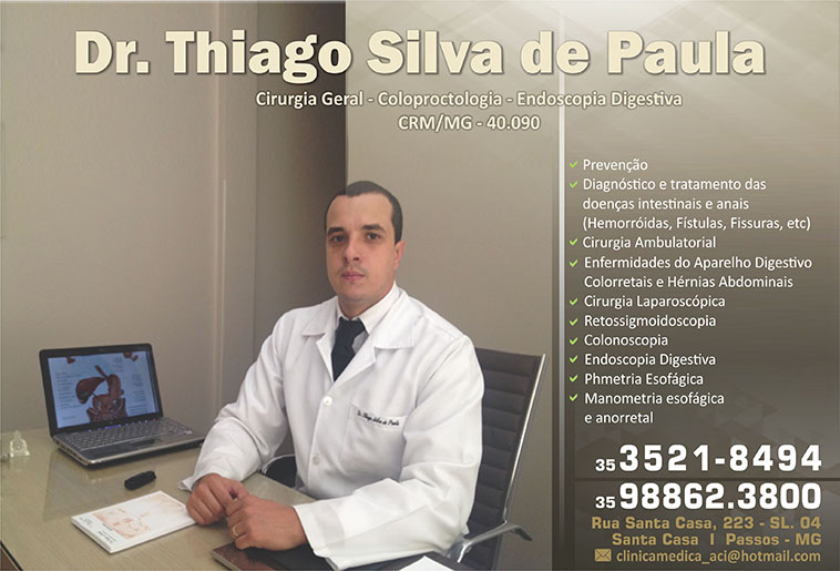 Dr. Thiago Silva De Paula - CRM/MG - 40090