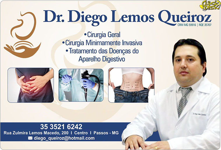 Dr. Diego Lemos Queiroz - CRM/MG - 59916
