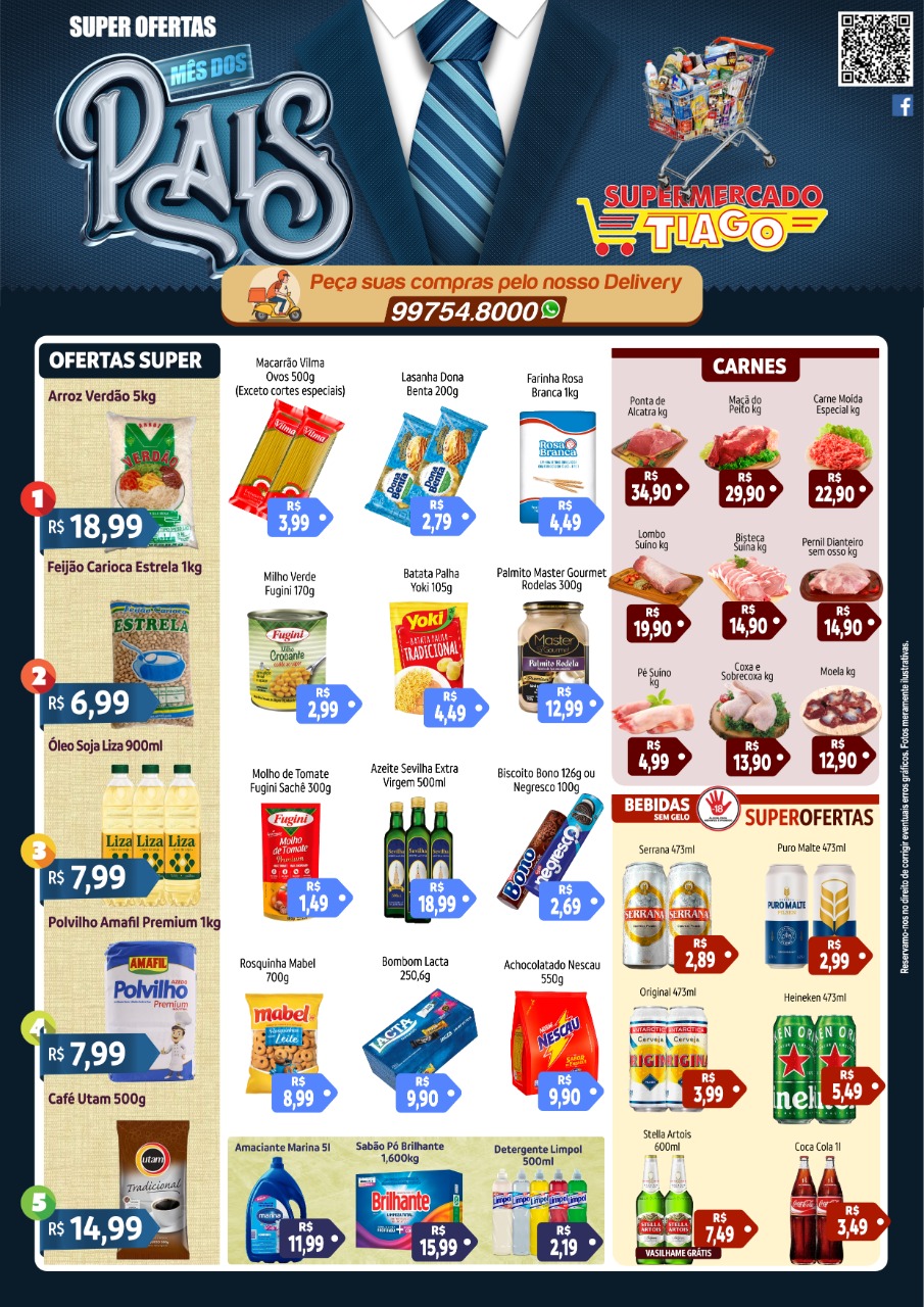 Supermercado Tiago - Ofertas da Semana Supermercados Passos MG / Jornal de Ofertas Supermercados