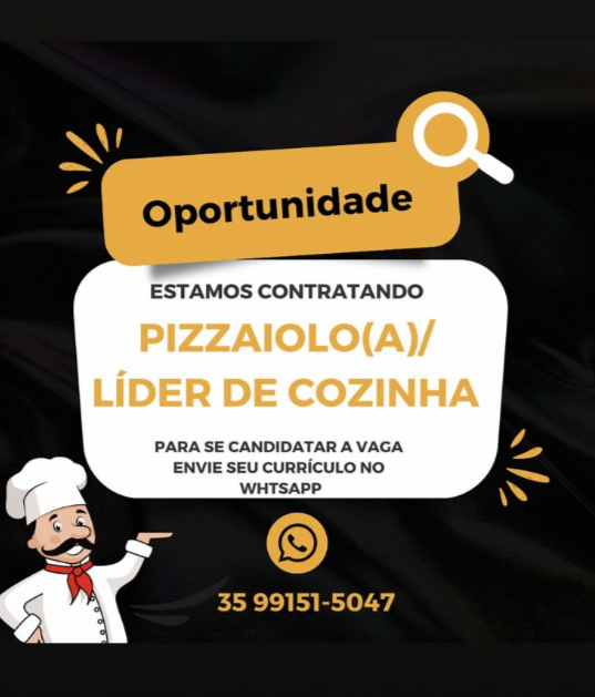 Vagas de emprego para: Pizzaiolo(a) - Líder de Cozinha - Heteronymos | Passos MG