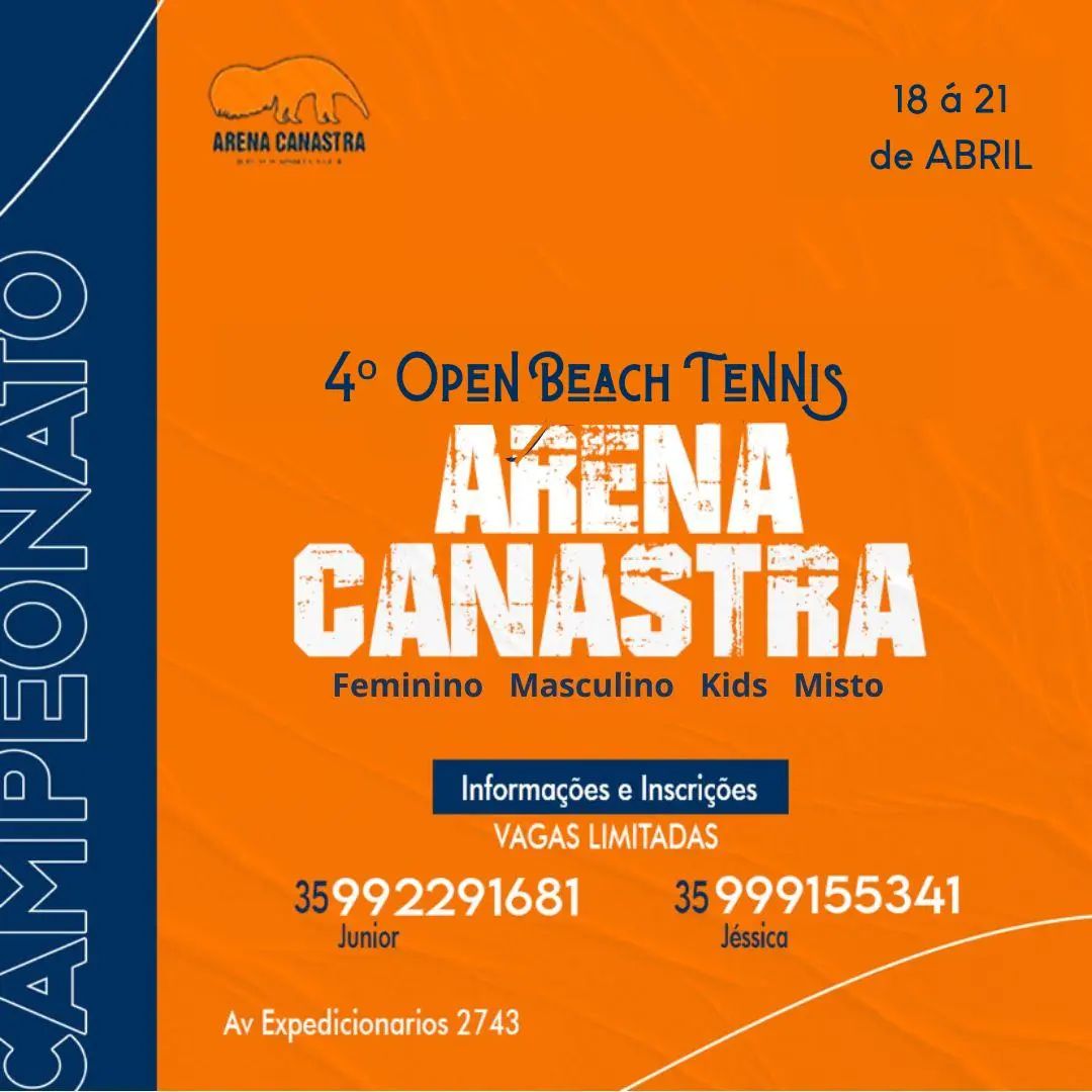 Arena Canastra - 4º Open Beach Tennis Arena Canastra | Passos MG