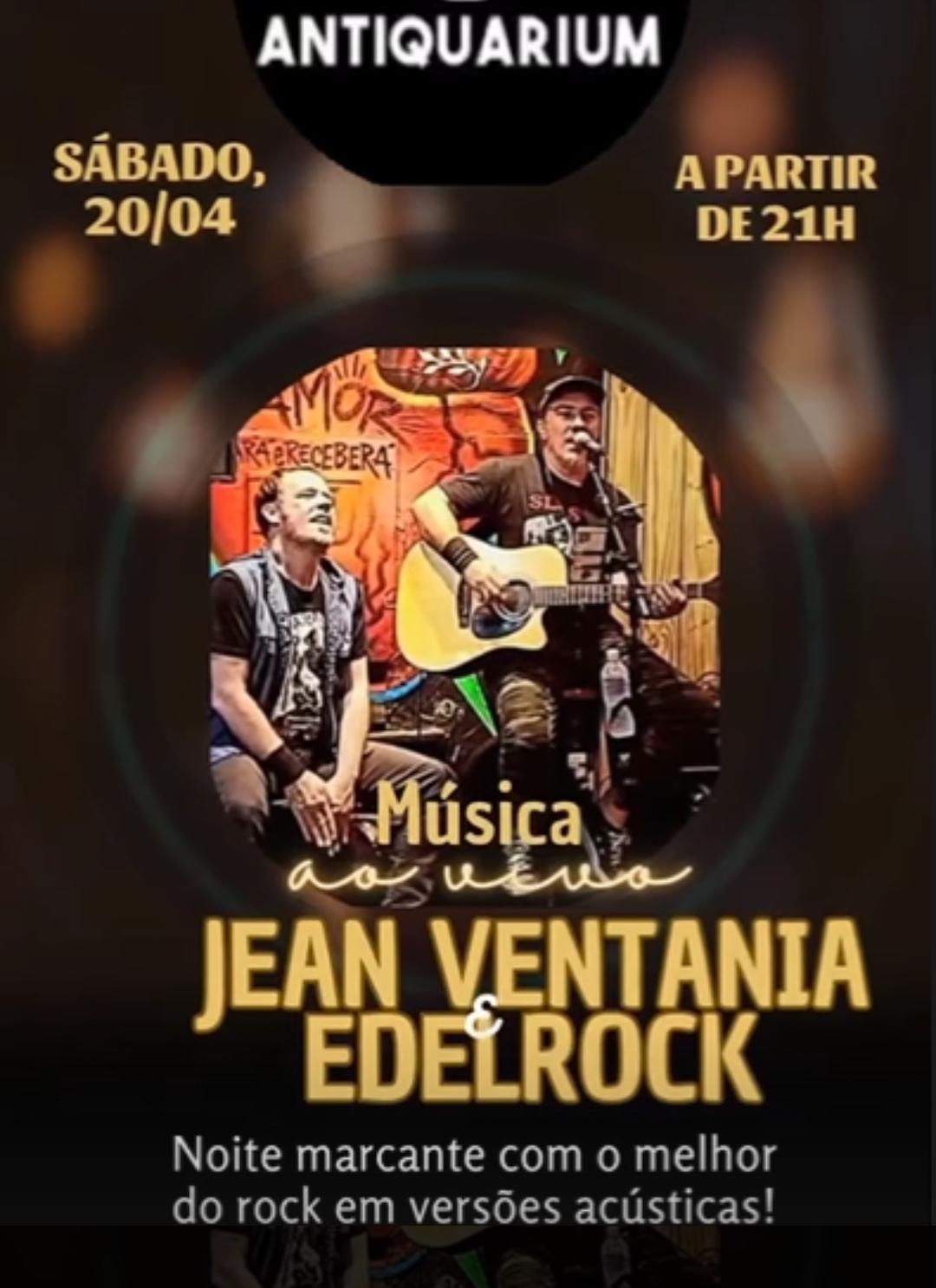 Música ao vivo com Jean Ventania & Edelrock - Antiquarium Pub | Passos MG