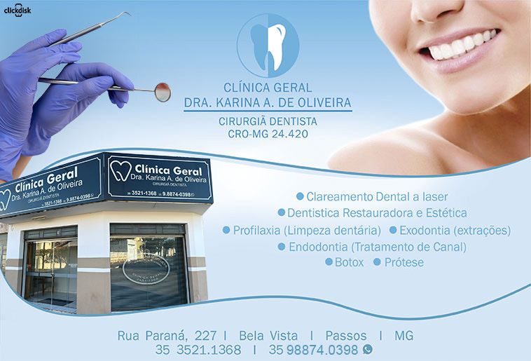 Dra. Karina Angélica Oliveira - Dentista