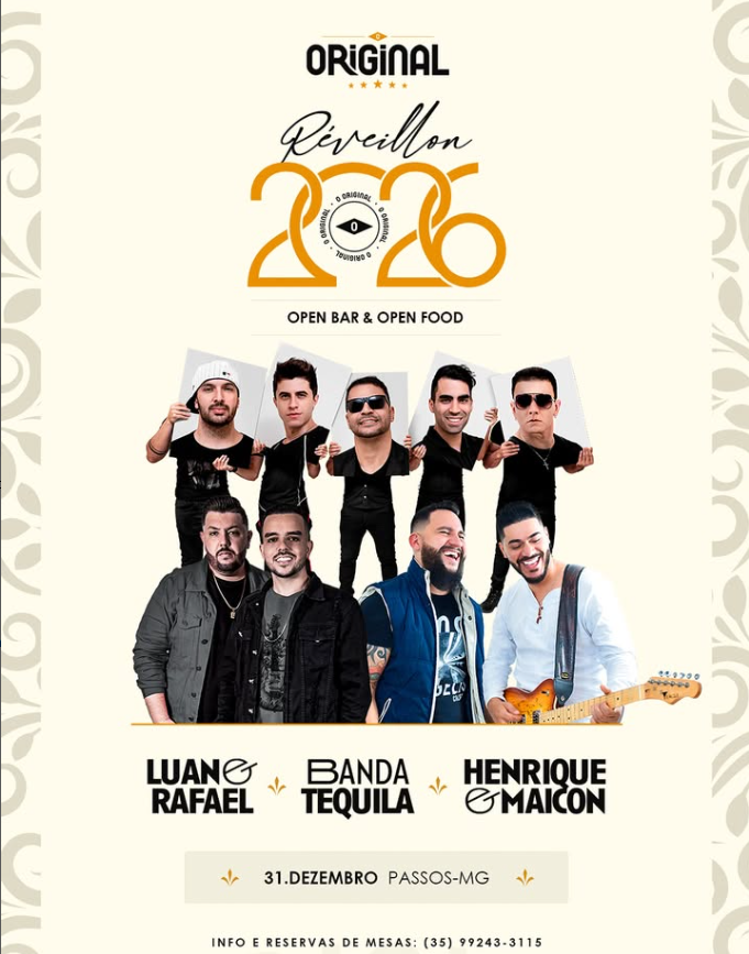 Réveillon 2026 - O Original GastroBar | Passos Mg