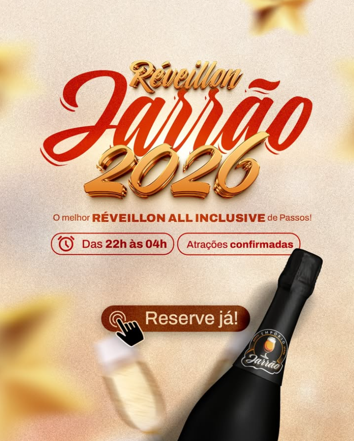 Réveillon Jarrão - Empório Jarrão | Passos MG