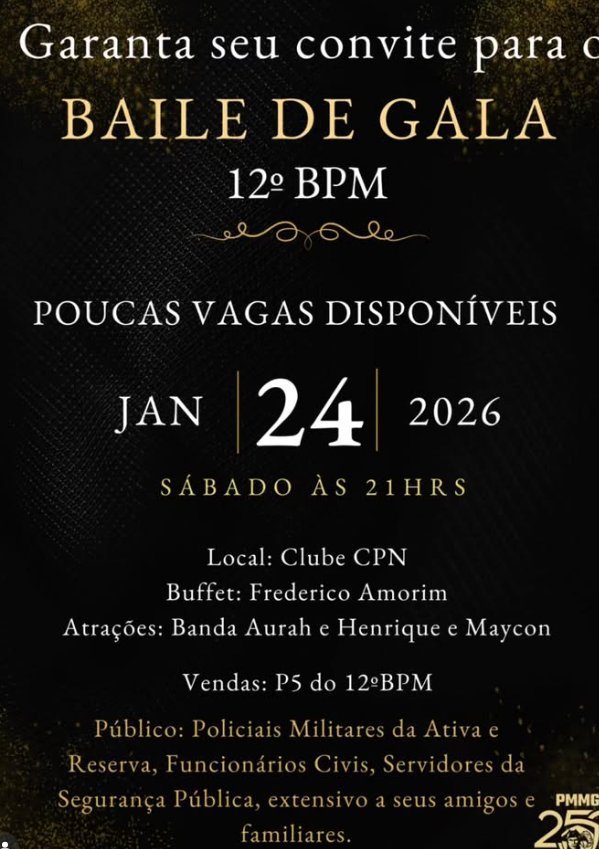Baile de Gala  - 12º Batalhão de Polícia Militar | Passos MG