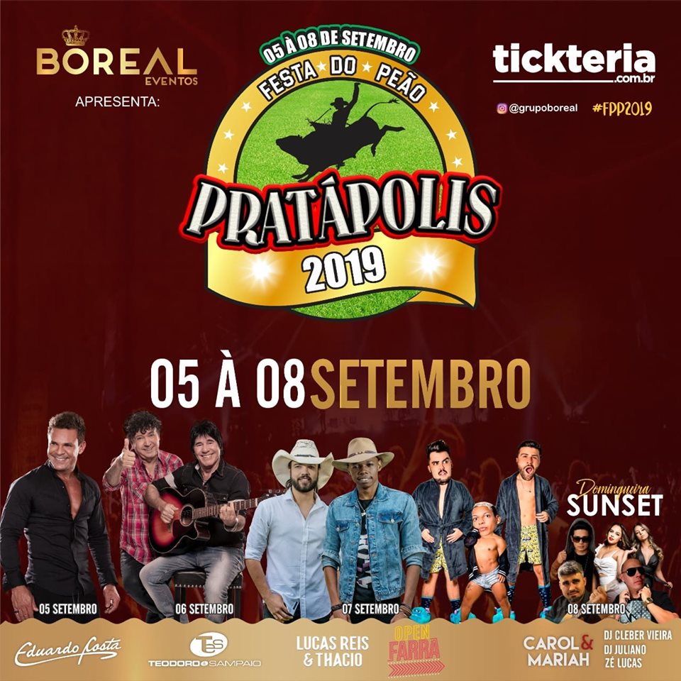 Festa do Peão Pratapolis - Show Eduardo Costa Pratápolis MG.