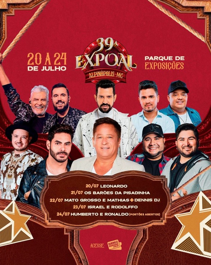 Expoal 2022 - Show Humberto e Ronaldo Alpinópolis MG