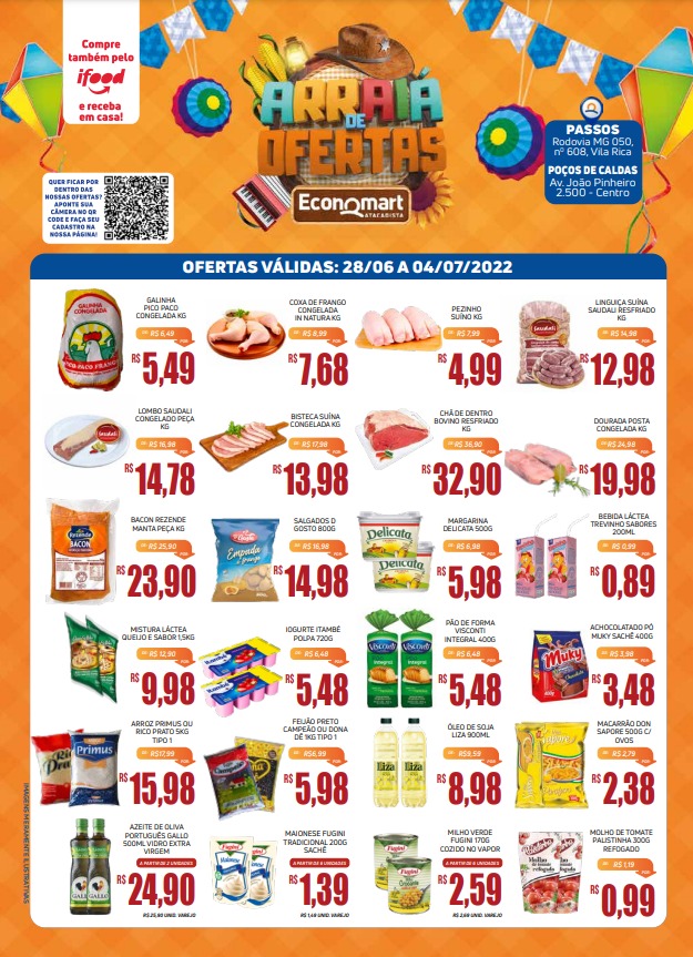 Economart Passos MG - Ofertas da Semana Supermercados Passos MG / Jornal de Ofertas Supermercados