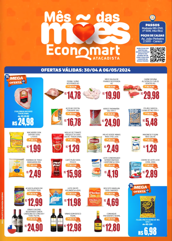 Economart Atacadista Passos MG - Ofertas da Semana Supermercados Passos MG / Jornal de Ofertas Supermercados