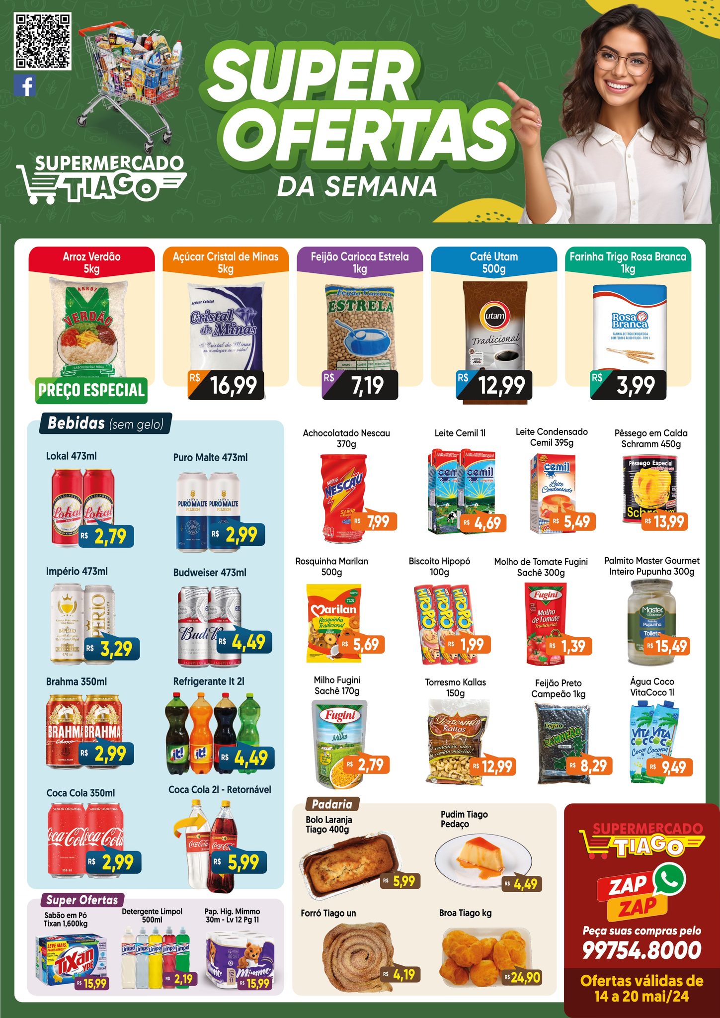  Supermercado Tiago - Ofertas da Semana Supermercados Passos MG / Jornal de Ofertas Supermercados