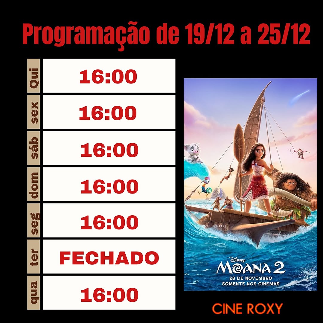 Moana 2 | Cineroxy Passos MG