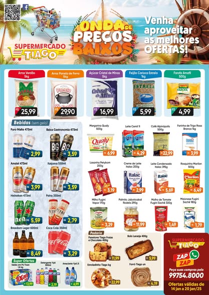  Supermercado Tiago - Ofertas da Semana Supermercados Passos MG / Jornal de Ofertas Supermercados