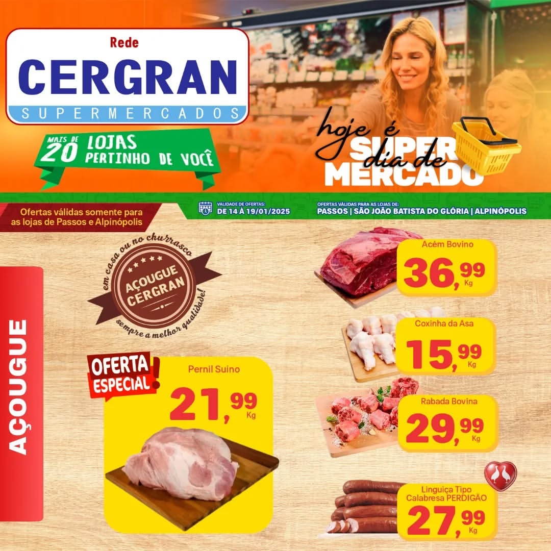 Cergran - Ofertas da Semana Supermercados Passos MG / Jornal de Ofertas Supermercados