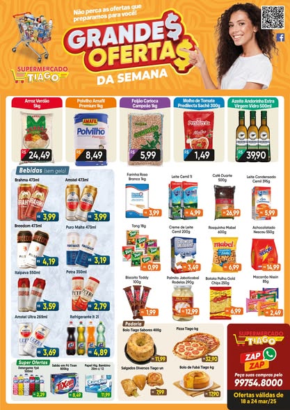  Supermercado Tiago - Ofertas da Semana Supermercados Passos MG / Jornal de Ofertas Supermercados