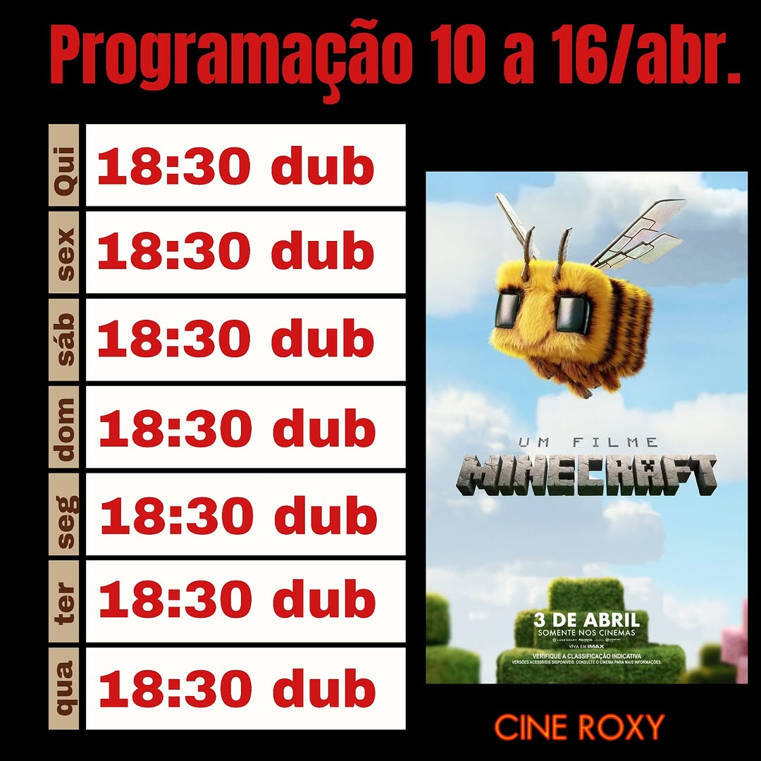 Um Filme Minecraft | Cineroxy Passos MG