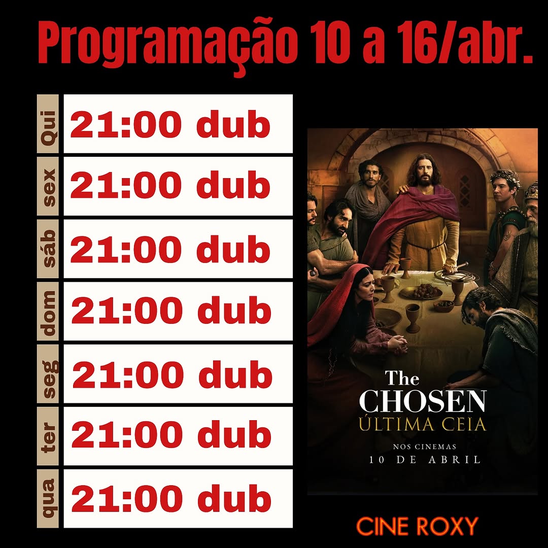 The Chosen Última Ceia | Cineroxy Passos MG