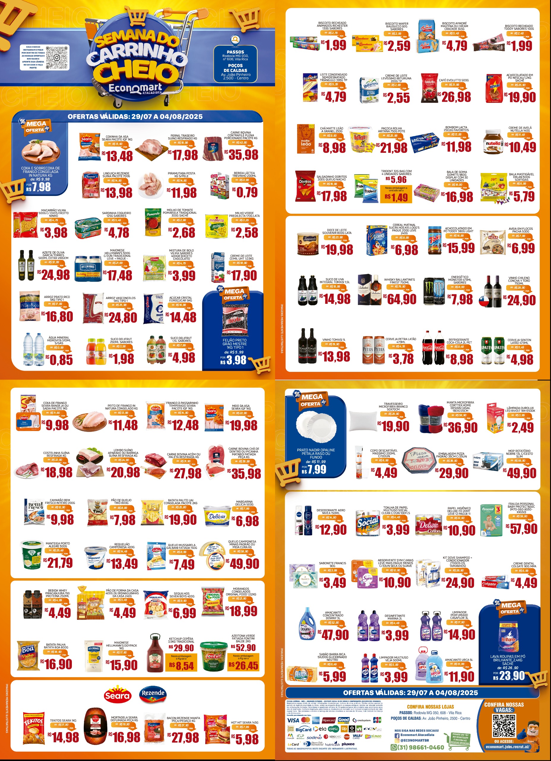 Economart Atacadista Passos MG - Ofertas da Semana Supermercados Passos MG / Jornal de Ofertas Supermercados