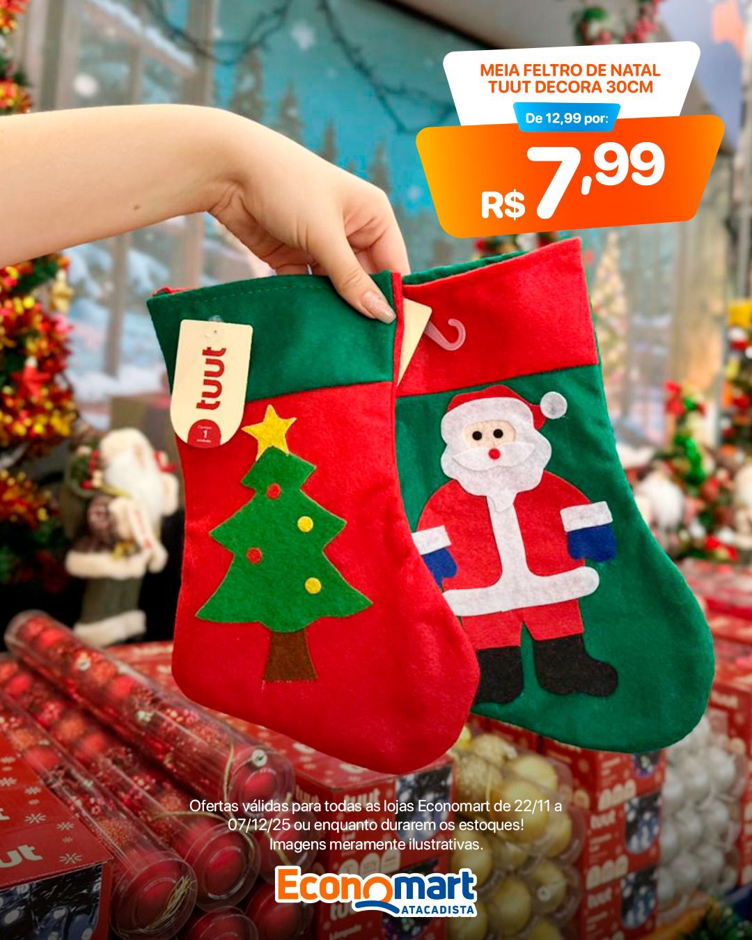 Enfeites de Natal - Economart Atacadista | Passos MG