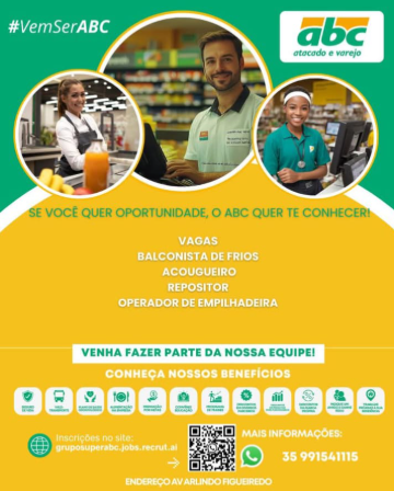 Vaga de Emprego - Supermercado ABC | Passos MG