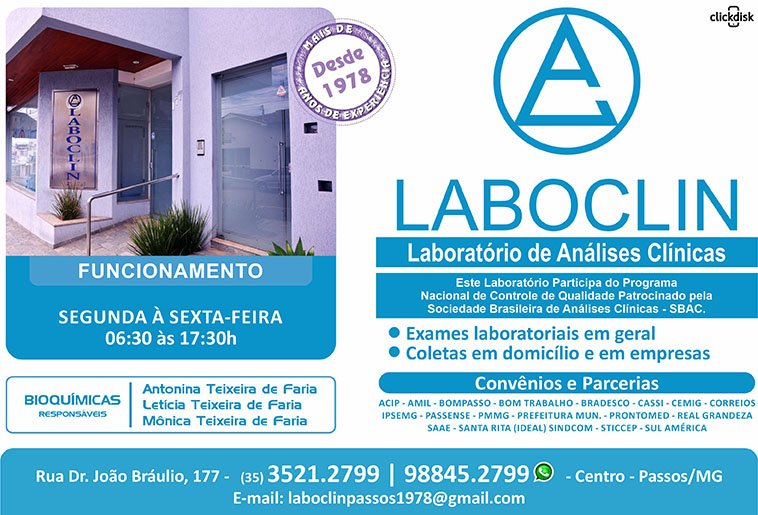   LABOCLIN LABORATÓRIO DE ANÁLISES CLÍNICAS