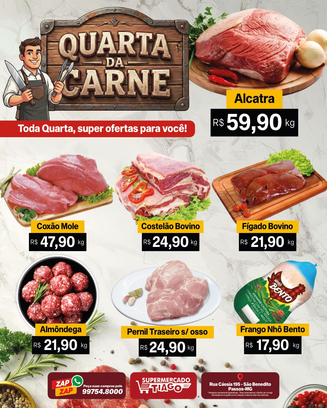 Quarta Feira da Carne - Supermercado Tiago | Passos MG