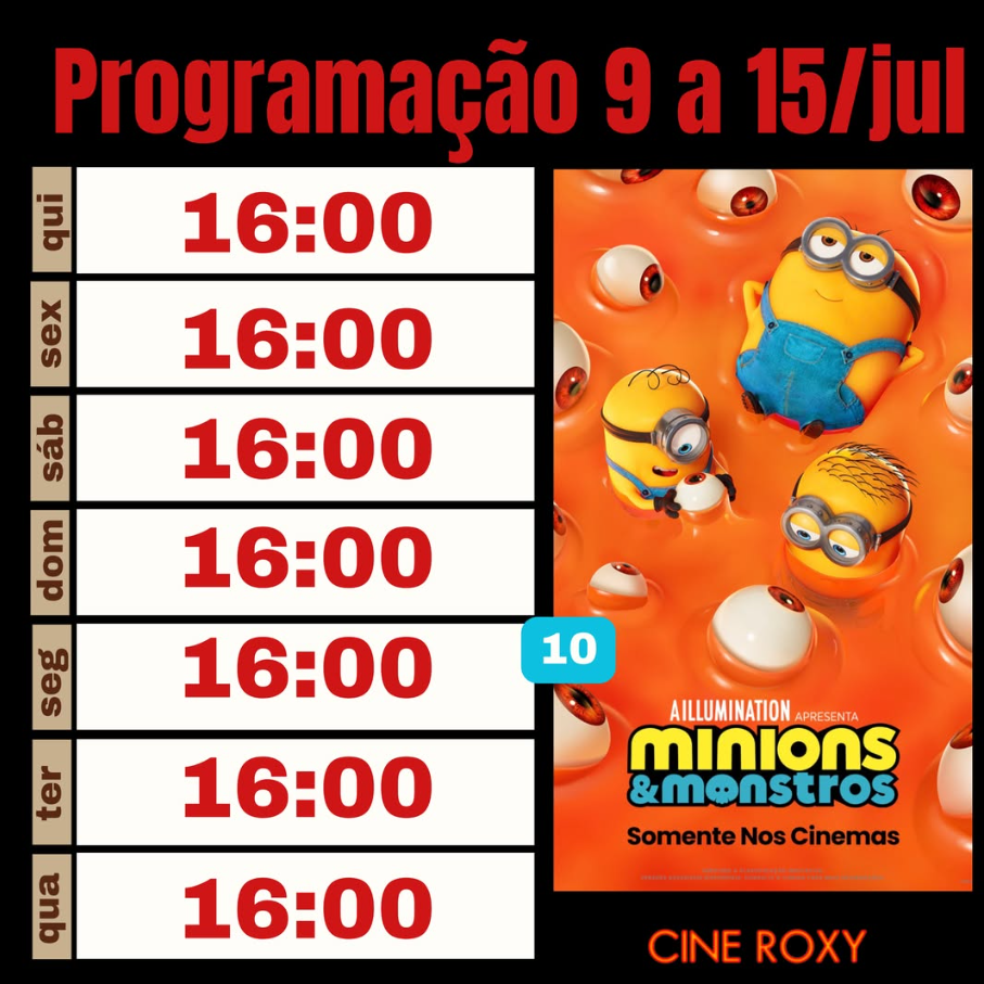 Minions & Monstros - O Filme 16:00 - CINEROXY | Passos MG