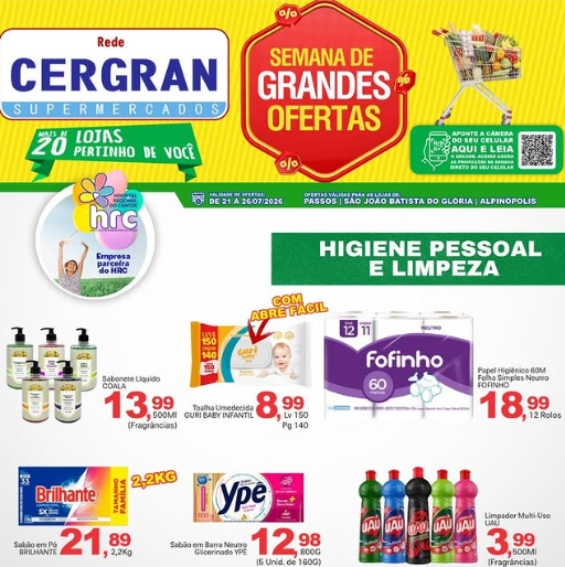 Cergran Av. Liquinha da Silveira - Ofertas da Semana Supermercados Passos MG / Jornal de Ofertas Supermercados