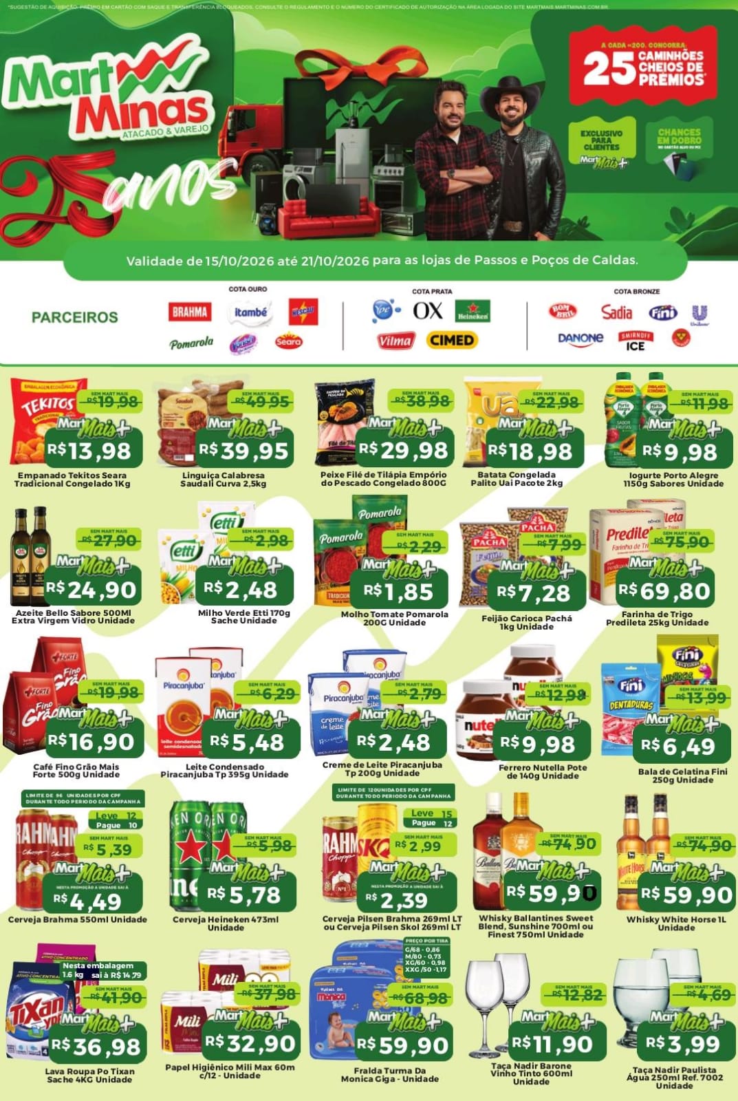 Supermercado Mart Minas Atacado & Varejo - Ofertas da Semana Supermercados, Jornal de Ofertas Supermercados Passos MG