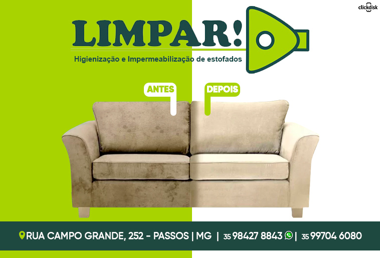 LIMPAR HIGIENIZAÇÃO DE ESTOFADOS, 99704-6080 - Click & Disk