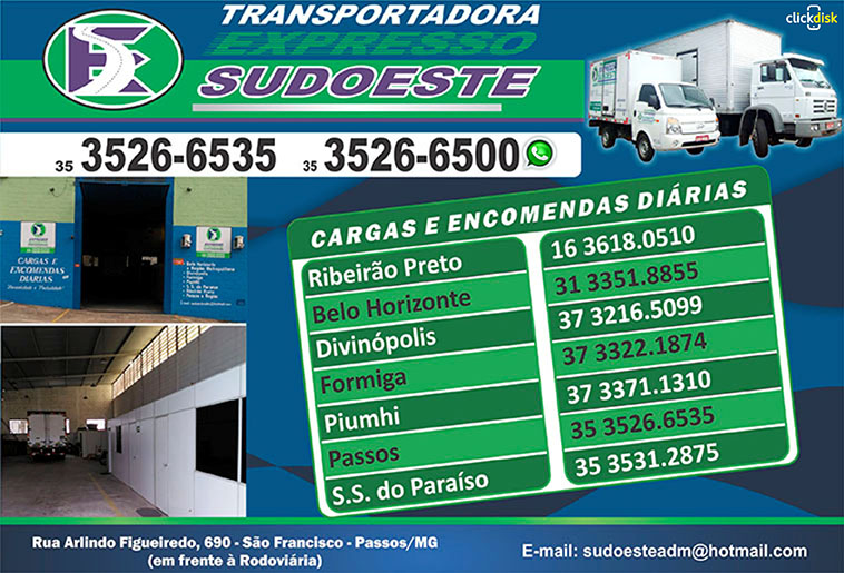 Transportadoras em São Sebastião do Paraíso - MG - Guia do Transporte